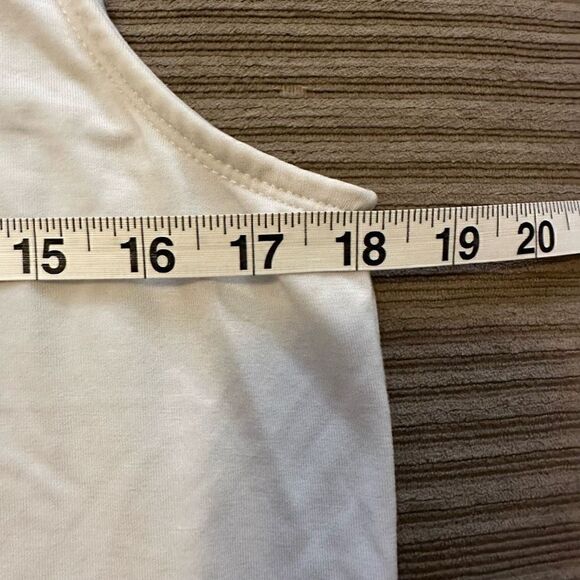Athleta white tank along side slit xs - Picture 6 of 9